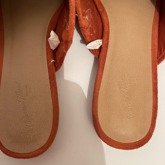 Universal Thread Slip On Backless Almond Toe Mule Size 7.5 Rust Orange - Picture 3 of 9
